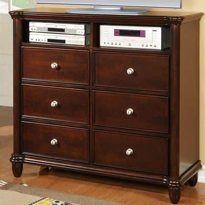 Elements International Hamilton 6-Drawer Media Chest HM100TV IMAGE 1