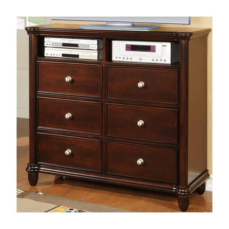 Elements International Hamilton 6-Drawer Media Chest HM100TV IMAGE 4