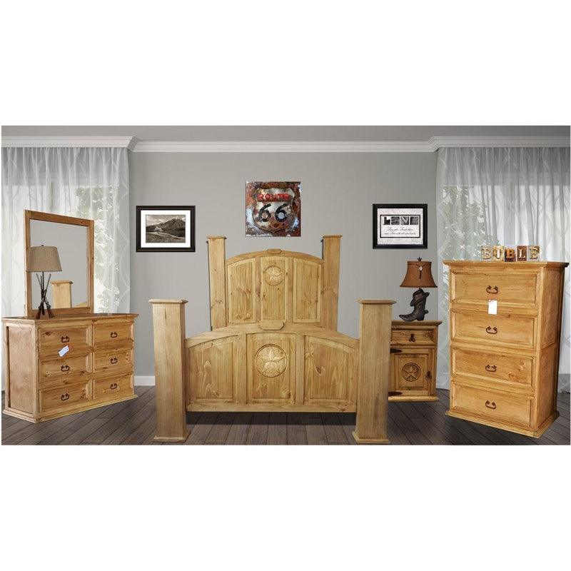 PFC Furniture Industries Mansion Honey Landscape Dresser Mirror Mansion Honey Dresser Mirror IMAGE 2