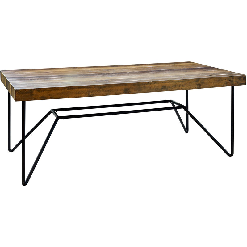 Elements International Cruz Dining Table with Trestle Base MDCZ100DT IMAGE 2