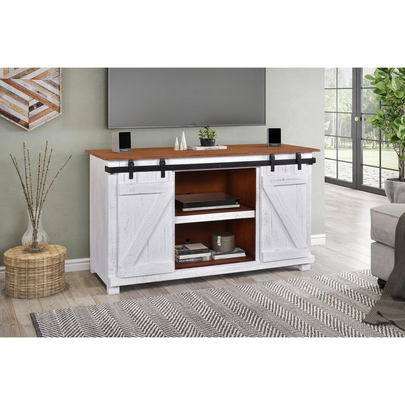 Horizon Home Furniture Jackson TV Stand with Cable Management H2130-060-WHT IMAGE 5