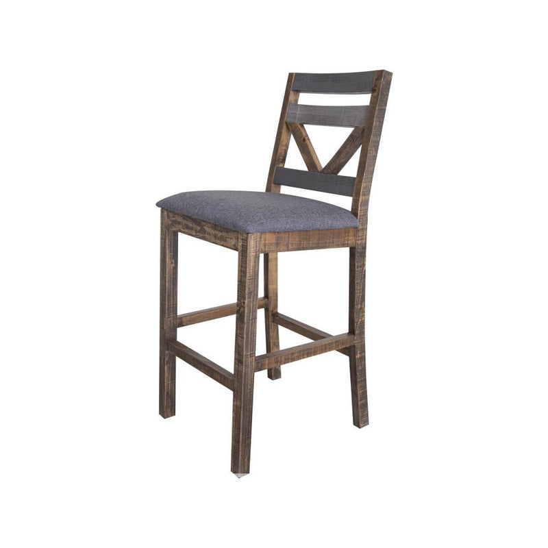 International Furniture Direct Loft Brown Pub Height Stool IFD6551BST30 IMAGE 1