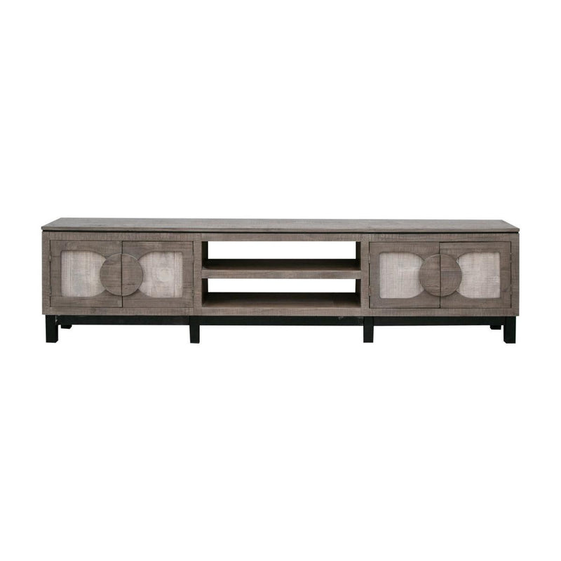 International Furniture Direct Cosala TV Stand IFD8081STN93GY IMAGE 1