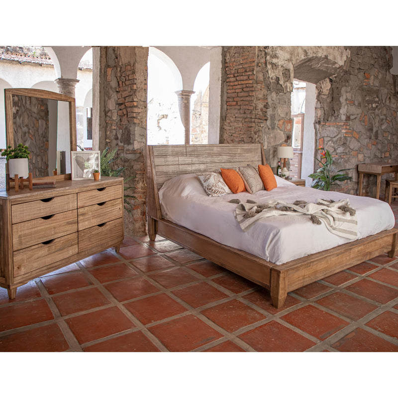 International Furniture Direct Tulum California King Platform Bed IFD6221HBDEK/IFD6221PLTEK/IFD6221PLTCK IMAGE 2